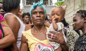 Las familias desplazadas buscan refugio en Saint-Marc, Haití (foto de archivo).
