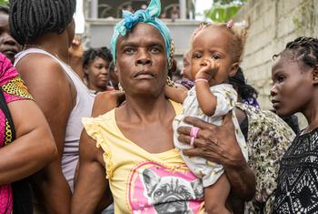 Displaced families seek refuge in Saint-Marc, Haiti.