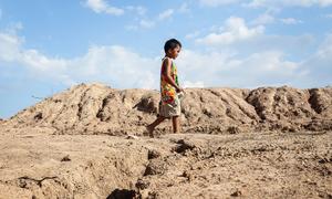 Children in Thailand are enduring extremely hot temperatures and drought 