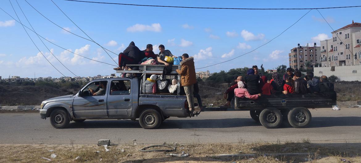 People fleeing fighting in Gaza continue to search for safe places to shelter in the enclave. 