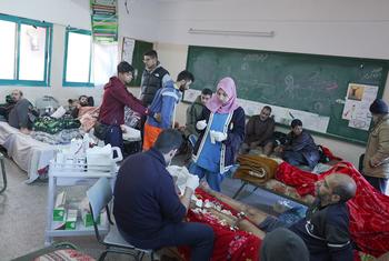 غزہ میں ’انرا‘ کے تحت کام کرنے والے سکول اب نقل مکانی پر مجبور بے گھر افراد کی پناہ گاہ کے طور پر کام آ رہے ہیں۔