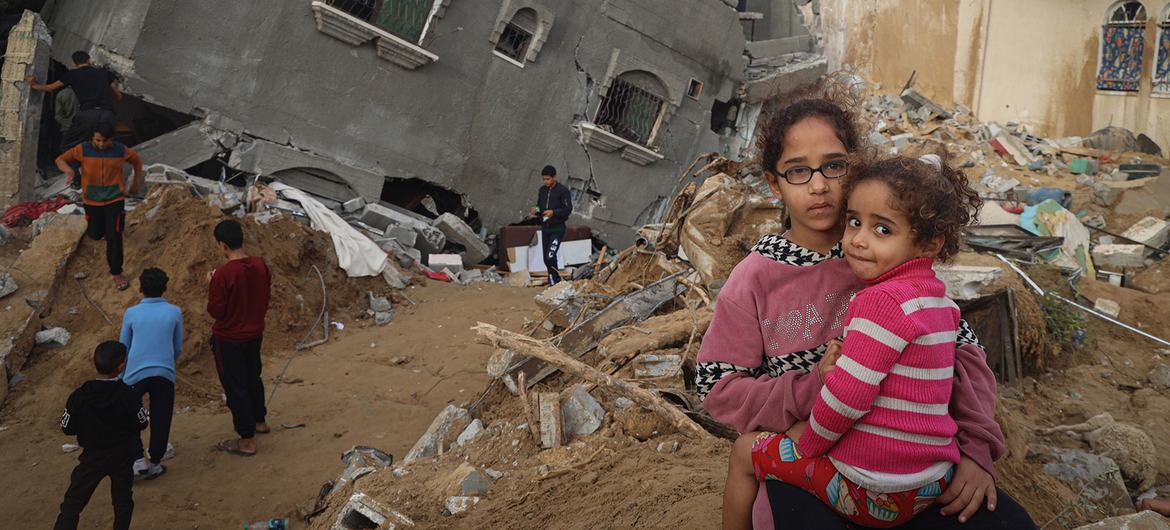 Les bombardements ont causé d'importants dégâts à Rafah, au sud de la bande de Gaza.