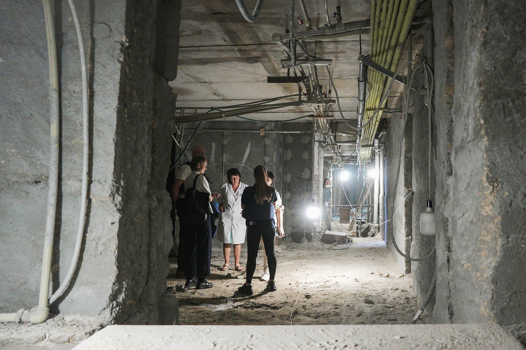 With support from UNFPA, the maternity ward of Kherson City Perinatal Centre was rebuilt within a bunker. With support from UNFPA, the maternity ward of Kherson City Perinatal Centre was rebuilt within a bunker.