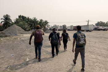 Wasaka hifadhi wakivuka Guatemala katika safari yao ya kaskazini kuelekea Mexico, Marekani na Kanada. (Maktaba)