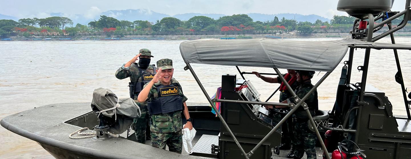 Tayland donanması, Çin, Laos ve Vietnam'dan muadilleriyle Mekong bölgesinde ortak devriyeler yürütüyor.