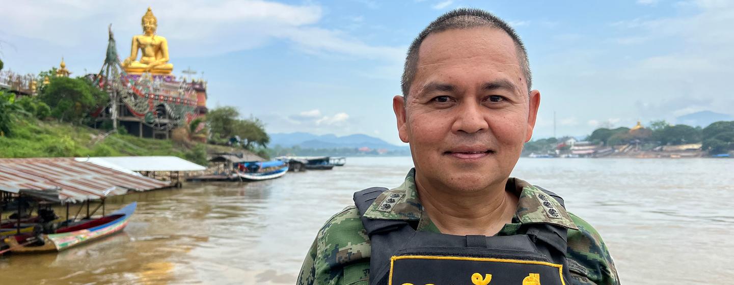 Captain Phakorn Maniam is deployed to the Thai Navy Mekong Riverine Unit