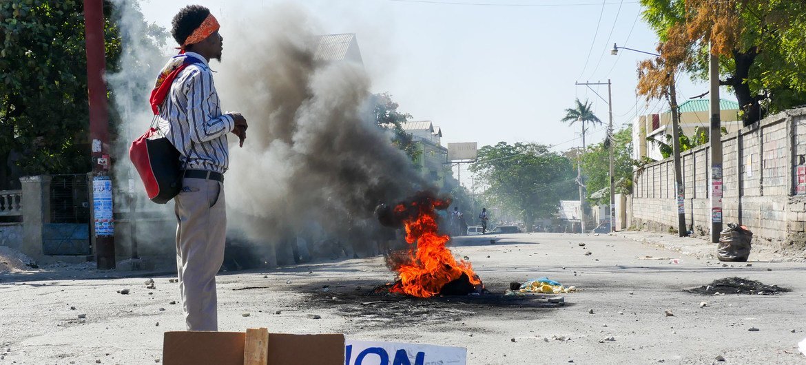 Violent civil unrest' in Haiti hampers aid delivery | | 1UN News