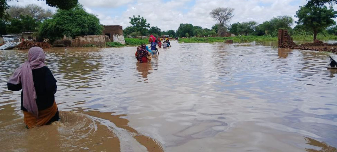 Flooding in Sudan has displaced 20,000 people since June.