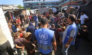 UNRWA staff continue to work in Gaza where possible.