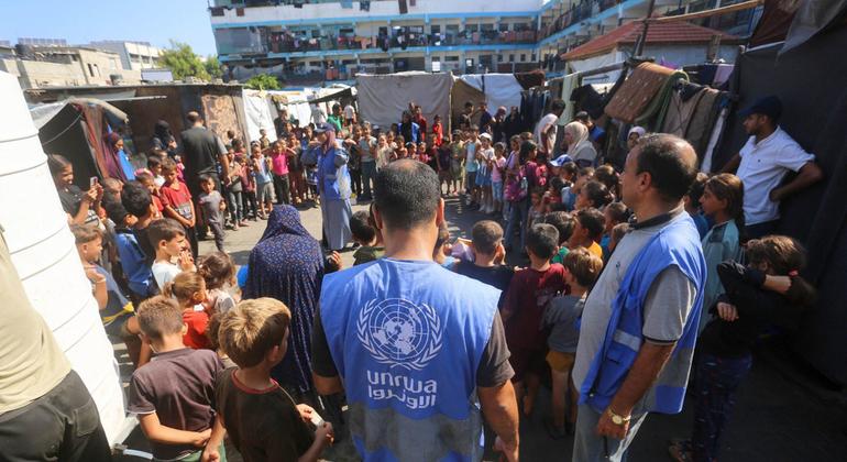 UNRWA staff continue to work in Gaza where possible.