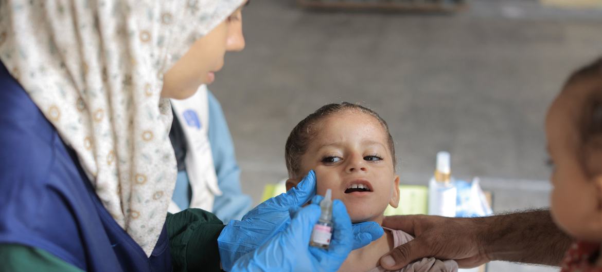 UNRWA staff were central to the recent polio vaccination drive in Gaza.