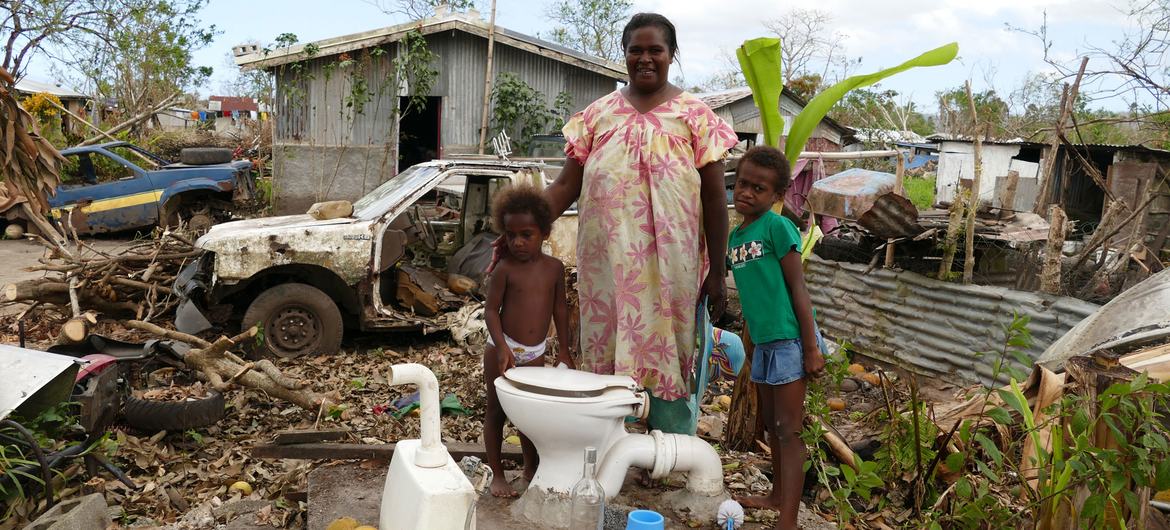 Vanuatu often experiences destructive extreme weather, such as typhoons, which are being exacerbated by climate change.