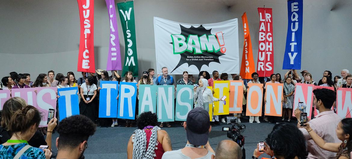 A Conferência das Nações Unidas sobre Mudanças Climáticas está acontecendo na cidade amazônica de Belém, no Brasil