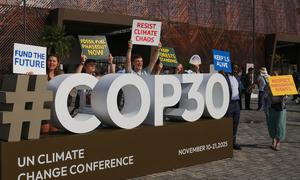 Organizaciones de la sociedad civil en Belém durante la COP30.