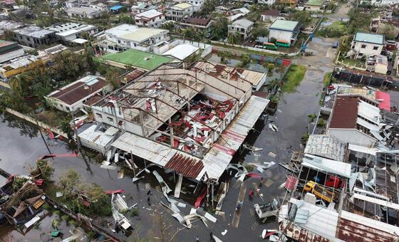 Последствия циклона «Гезани» в городе Туамасина, Мадагаскар.