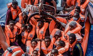 Migrants are rescued off the coast of Libya by the NGO, SOS Méditerranée. (file)