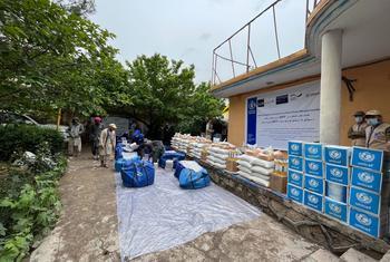 OCHA and partner organizations distribute food and emergency supplies to families affected by recent floods in Afghanistan.