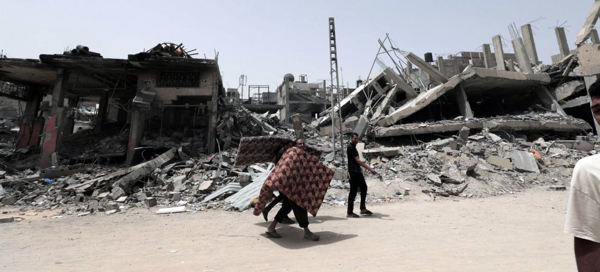 Gran parte de Rafah está en ruinas.