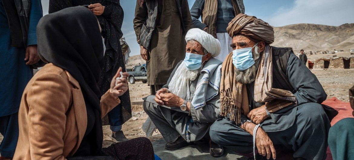 The UN has been supporting displaced families in Afghanistan, providing emergency shelter and protection.