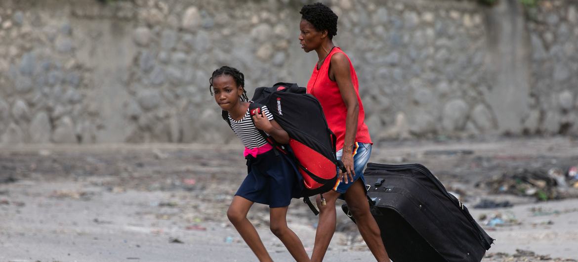 Children around the world, including in Haiti (pictured), face the threat of violence in conflict situations. 