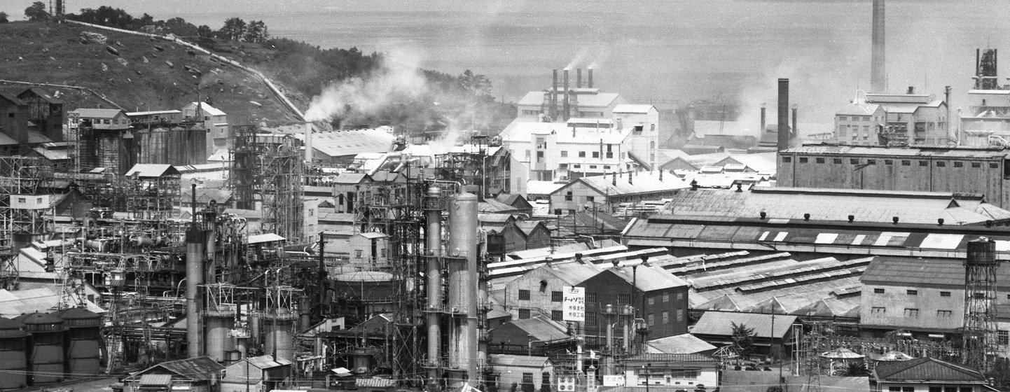 The Chisso chemical plant in Minamata, Japan.