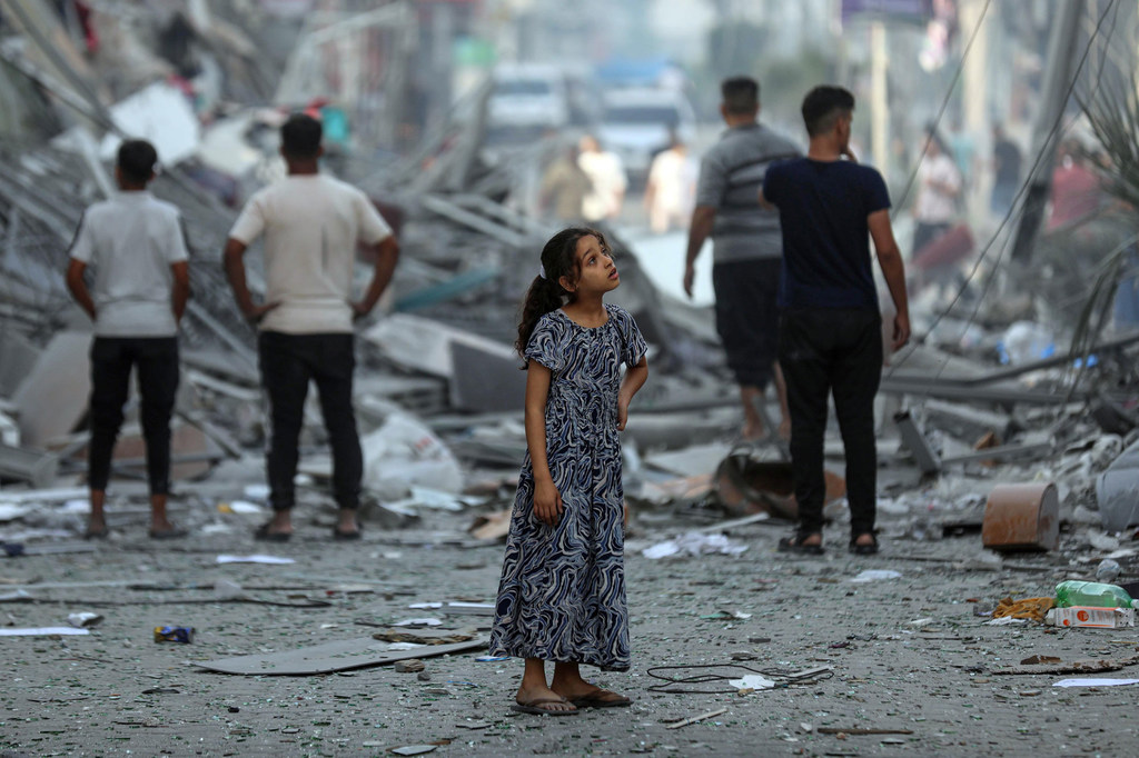 Des quartiers de Gaza ont été détruits par des frappes aériennes.