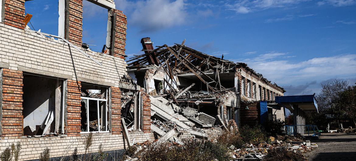 Разрушения после удара по Украине. (Архив)