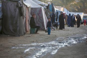 Many Gazans are living in temporary shelters after their homes were destroyed.
