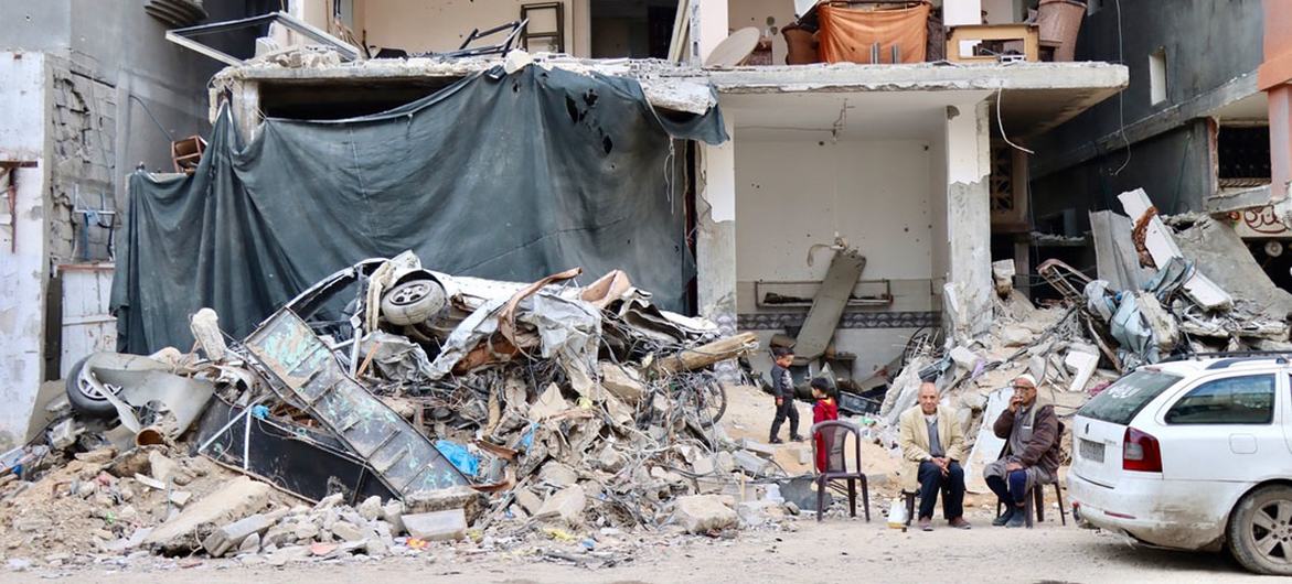 Les opérations militaires ont causé d'énormes destructions à Gaza.