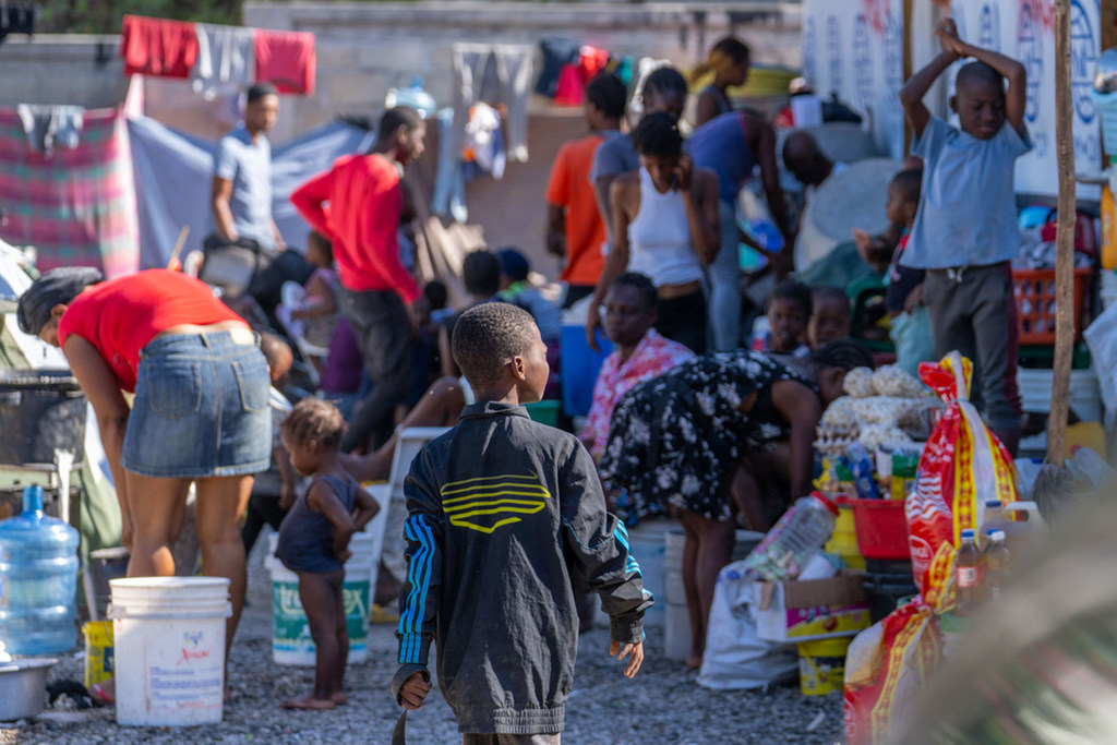 Watu waliokimbia makwao kutokana na machafuko wakipata hifadhi sasa shuleni Port-au-Prince