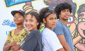 Four young people get together at an art-focused group in northern Colombia.