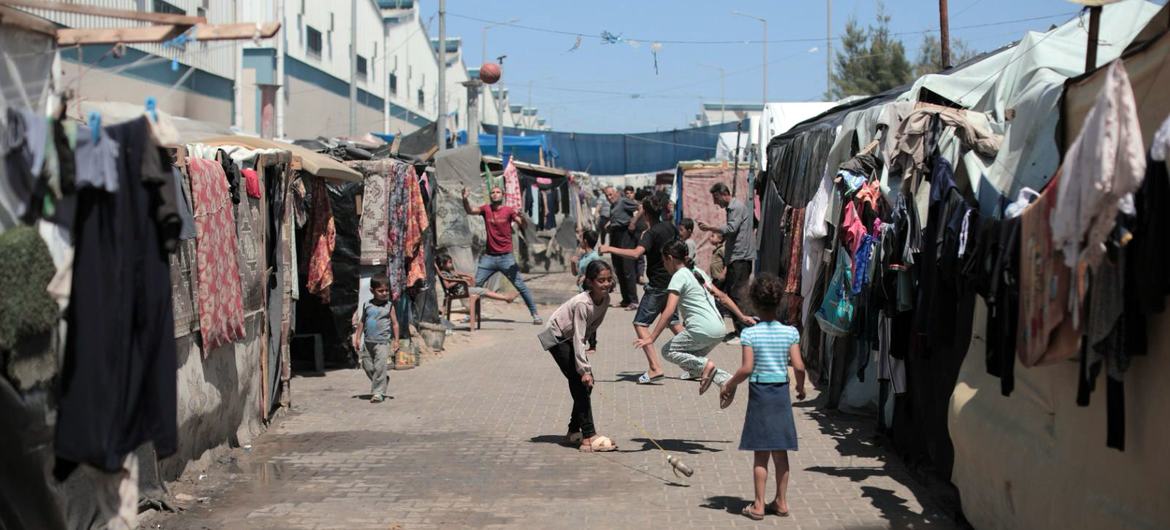Amid continued forced displacement and destruction, UNRWA is providing crucial support to families across Gaza. (file)