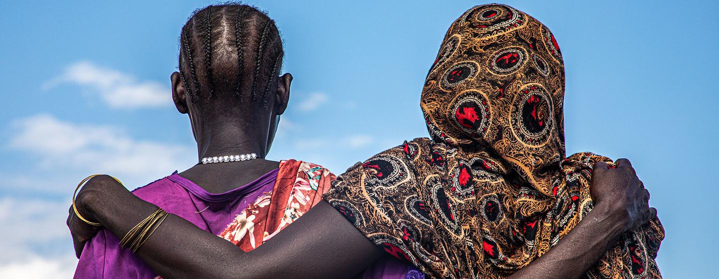 Friendly space for women at a camp for internally displaced people in Bentiu, South Sunda