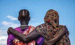 Friendly space for women at a camp for internally displaced people in Bentiu, South Sunda