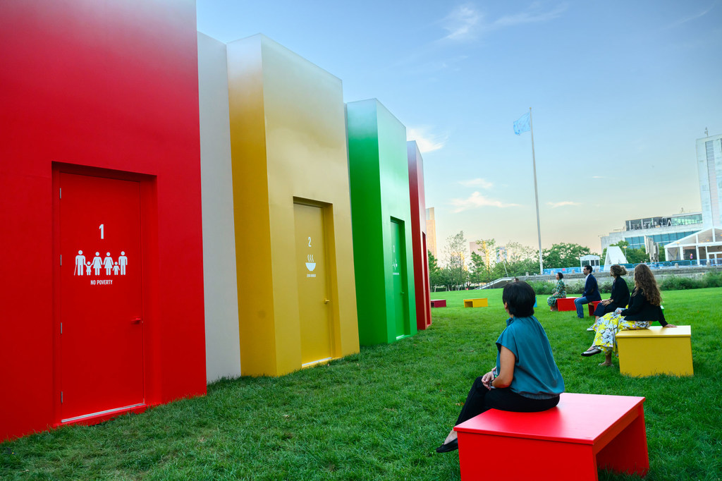 The SDG Pavilion at UN Headquarters is hosting a week of discussions around the Sustainable Development Goals