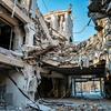 Une école de Zaporijjia, dans le sud-est de l'Ukraine, est en ruines.