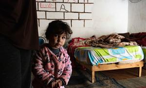 A young child at home in Tripoli, Libya.