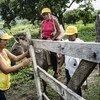 مزارعات يحضرن ورشة عمل حول التكامل والمصالحة في مورووا، كولومبيا.