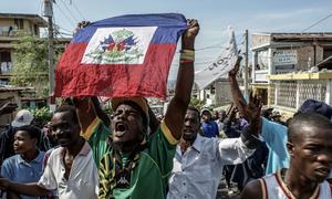 Young Haitians are calling for peace and stability in the troubled Caribbean nation.