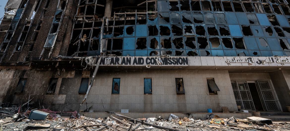 The former Humanitarian Aid Commission Building in Khartoum, Sudan. The former Humanitarian Aid Commission Building in Khartoum, Sudan.