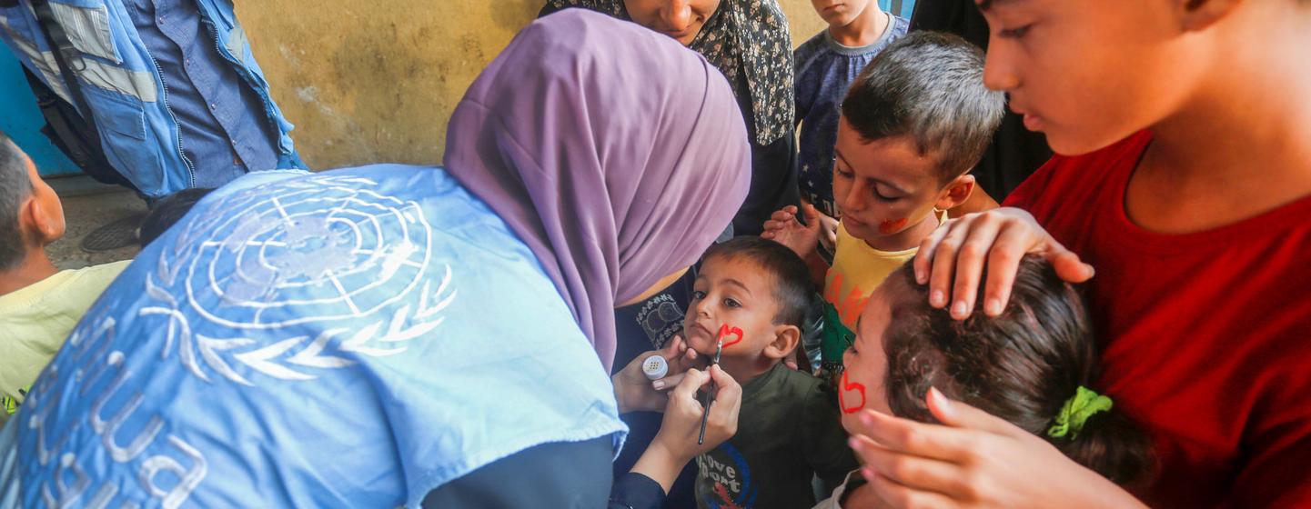 L'UNRWA et ses partenaires poursuivent le deuxième tour d'une campagne de vaccination contre la polio dans le sud de la bande de Gaza.