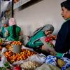 Продуктовый рынок в Эквадоре.