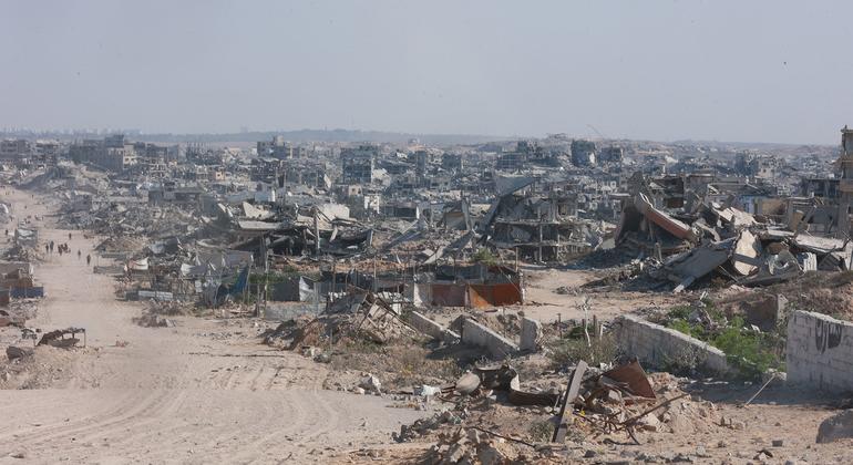 Une grande partie de Gaza-ville a été détruite lors du conflit.