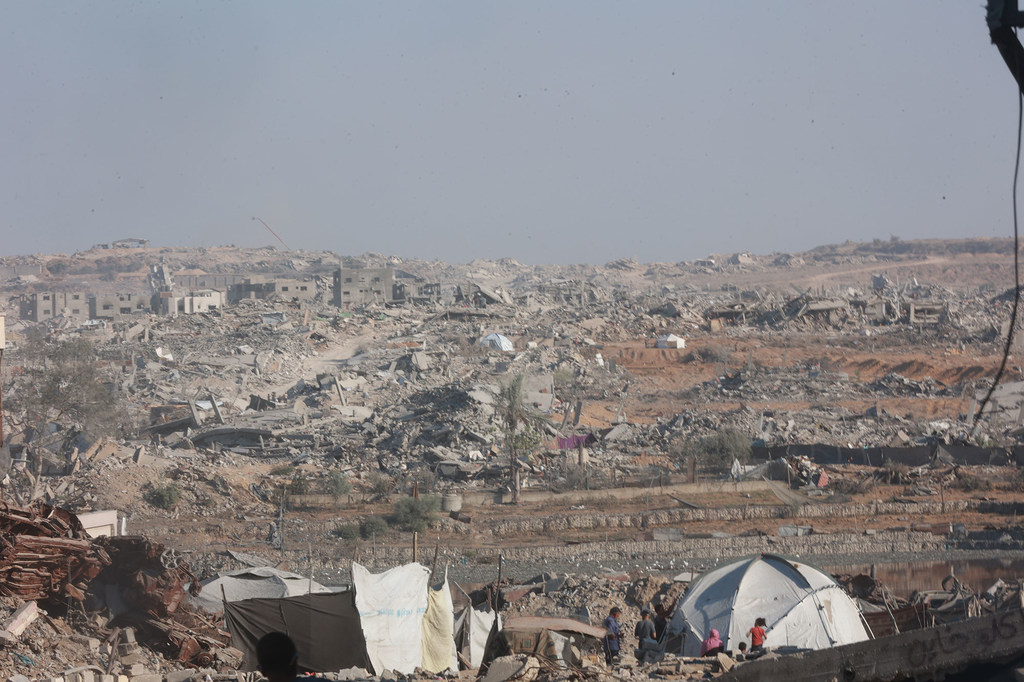 Eneo kubwa la Gaza limesambaratishwa na vita