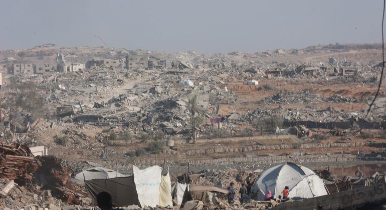Gran parte de Gaza yace en ruinas tras dos años de conflicto.
