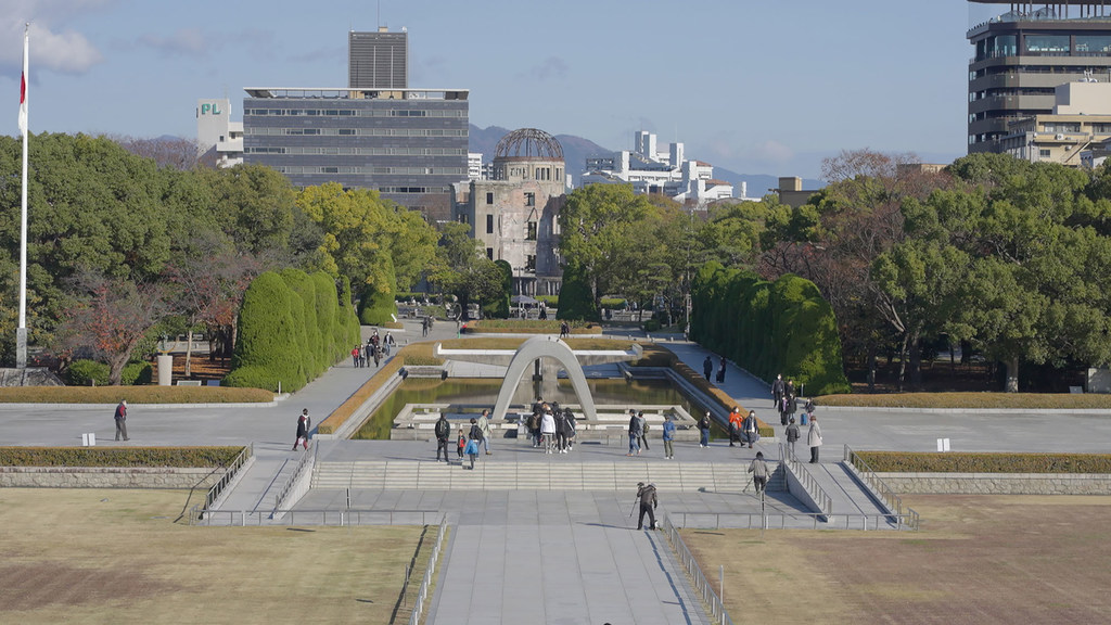 Le parc de la paix à Hiroshima.