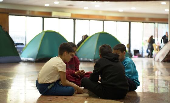 ВПП поддерживает перемещенные семьи в Бейруте, Ливан.