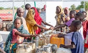 Cholera, a waterborne infection caused by unclean drinking water, is spreading throughout Darfur. 