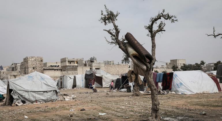 Cerca de 6,8 milhões de pessoas estão deslocadas internamente na Síria.