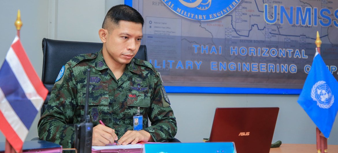 Lt. Col. Kaisin Sasunee is the current Commander of the Thai Horizontal Military Engineering Company (HMEC), Horizontal Military Engineering Company (HMEC), which works with UNMISS repair and rehabilitate South Sudan’s existing infrastructure. Thai engine